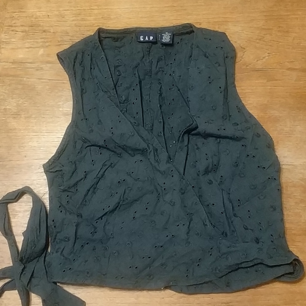Gap Wrap Tie Waist Tank Top M